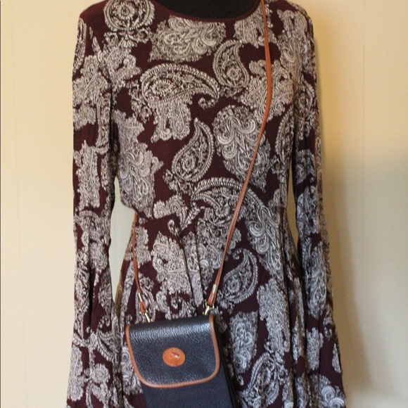Urban Outfitters Maroon Long Sleeve Dress - Picture 6 of 8